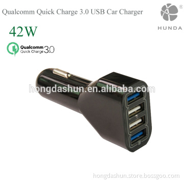 dc 12v-24v input mobile fast qc 3.0 quick car charger 4 port USB